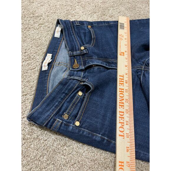 Comfort Relaxed Classic everyday luxury blue jeans Tory Burch straight sz 26 - Picture 5 of 11